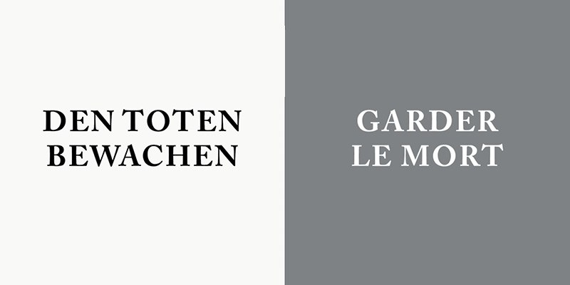 Den Toten bewachen / Garder Le Mort