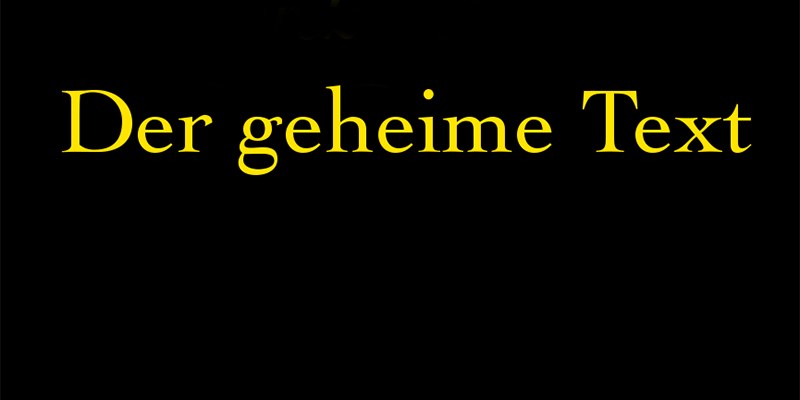 Der geheime Text