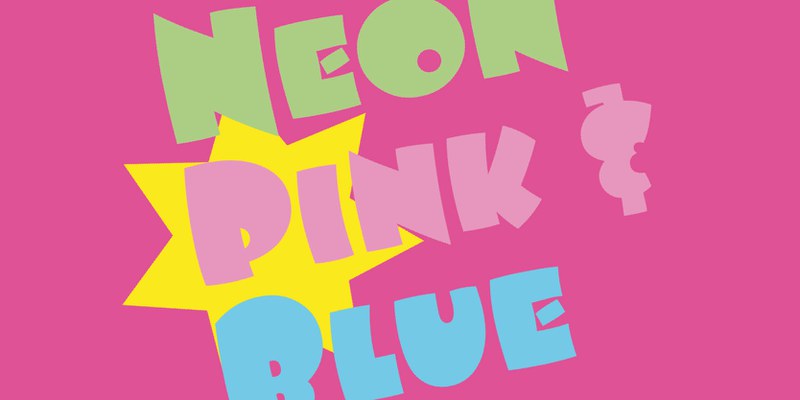 Neon Pink Blue Neon Pink Blue